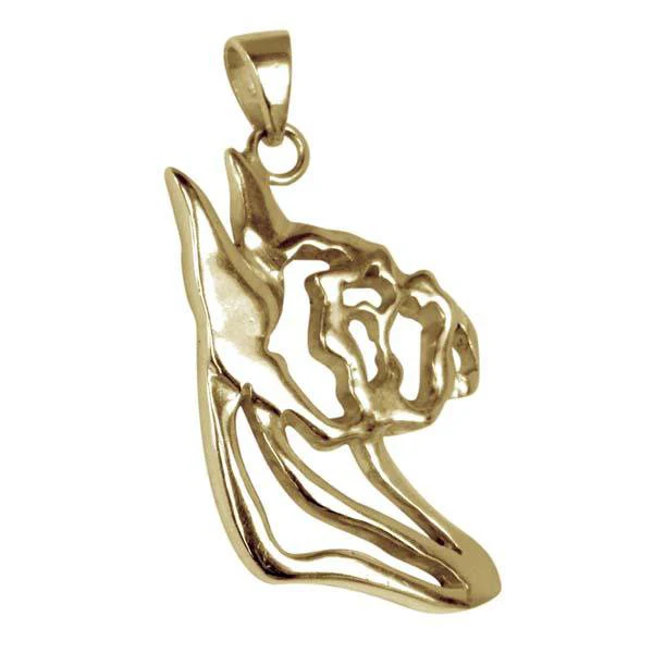 Boxer 14K Gold Cut Out Pendant - Image 3