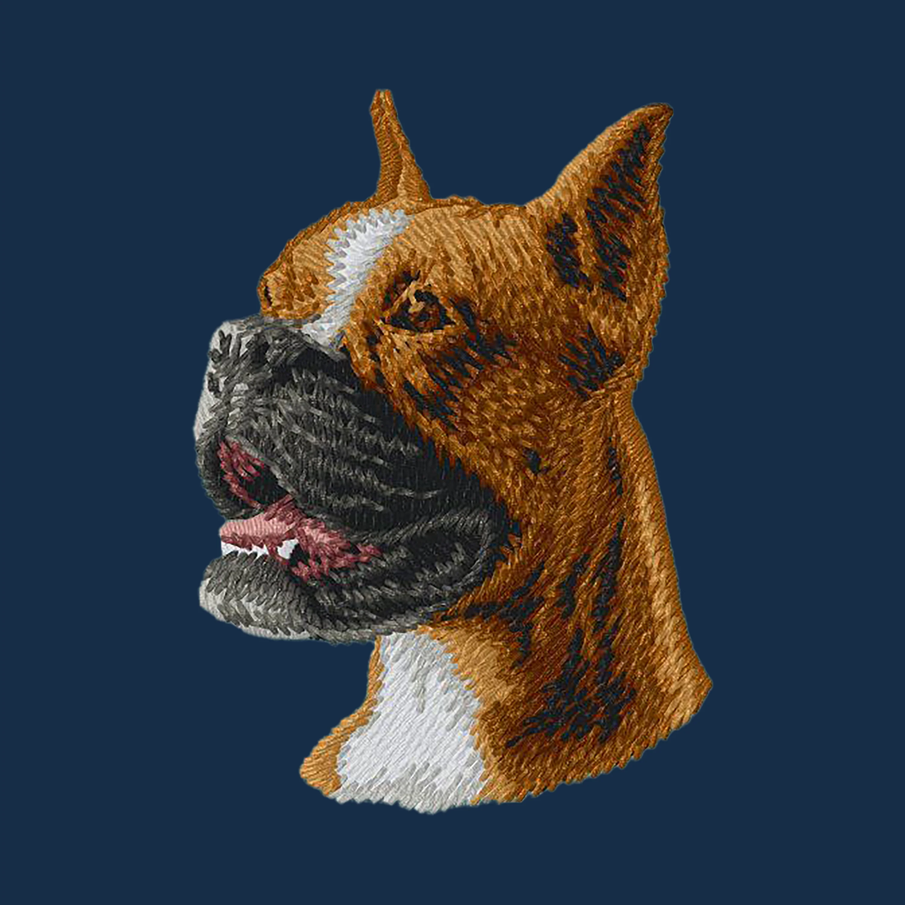 Boxer Embroidered Men's Denim Shirt - Image 4
