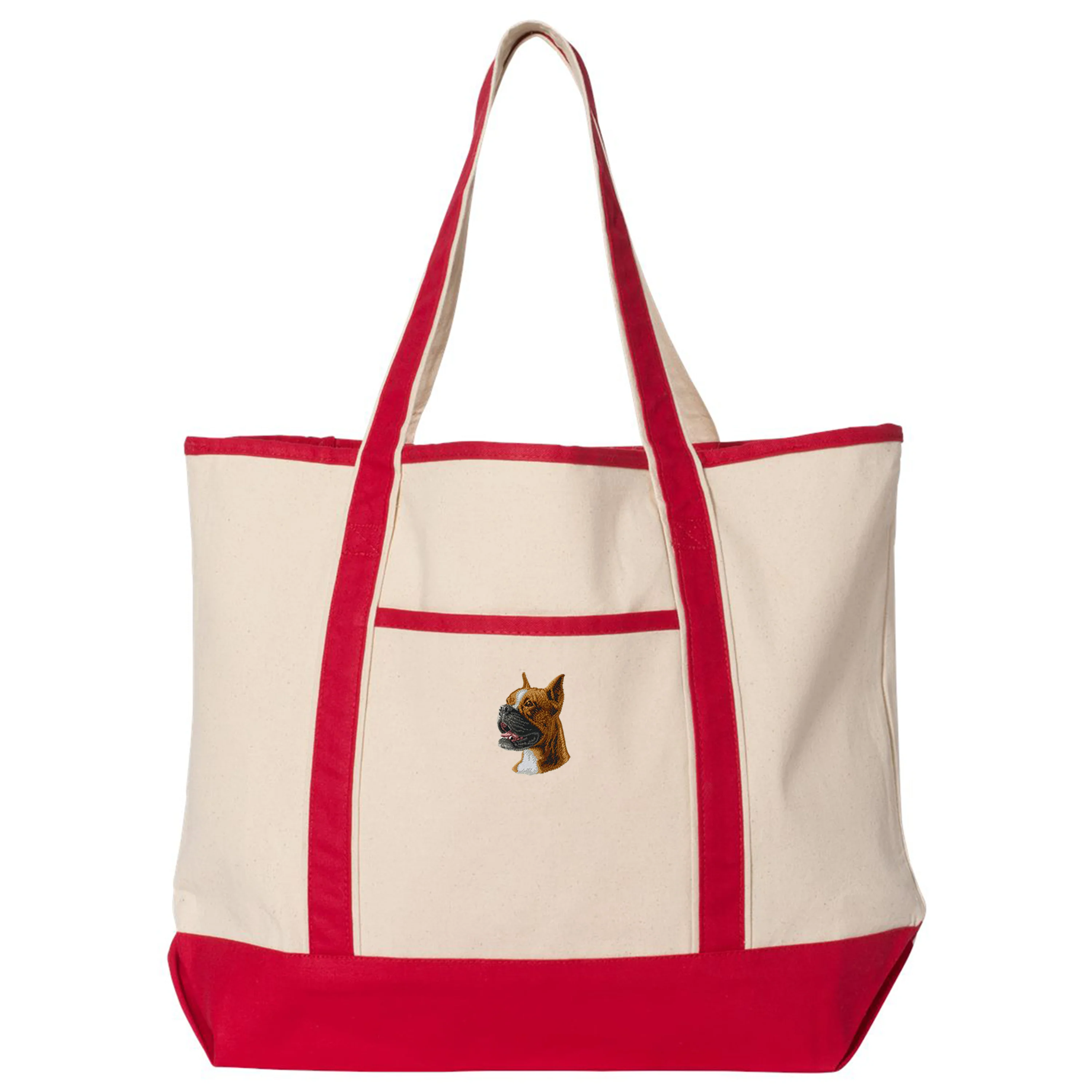 Boxer Embroidered Tote - Image 3