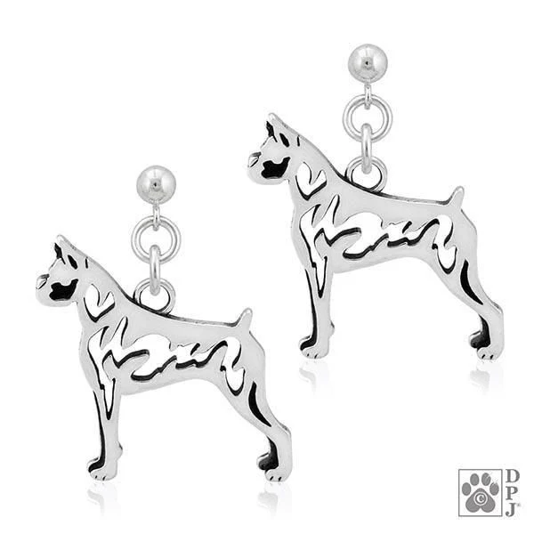Boxer, Cropped Ears, Body, Earring - Image 2