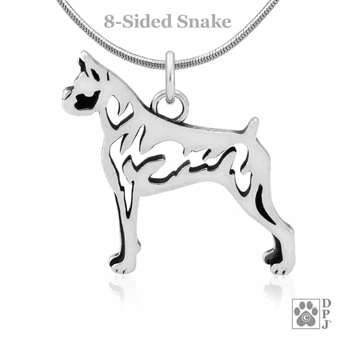 Boxer, Cropped Ears, Body, Pendant - Image 3