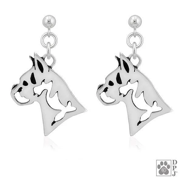 Boxer, Cropped Ears, Head, Earring - Image 2
