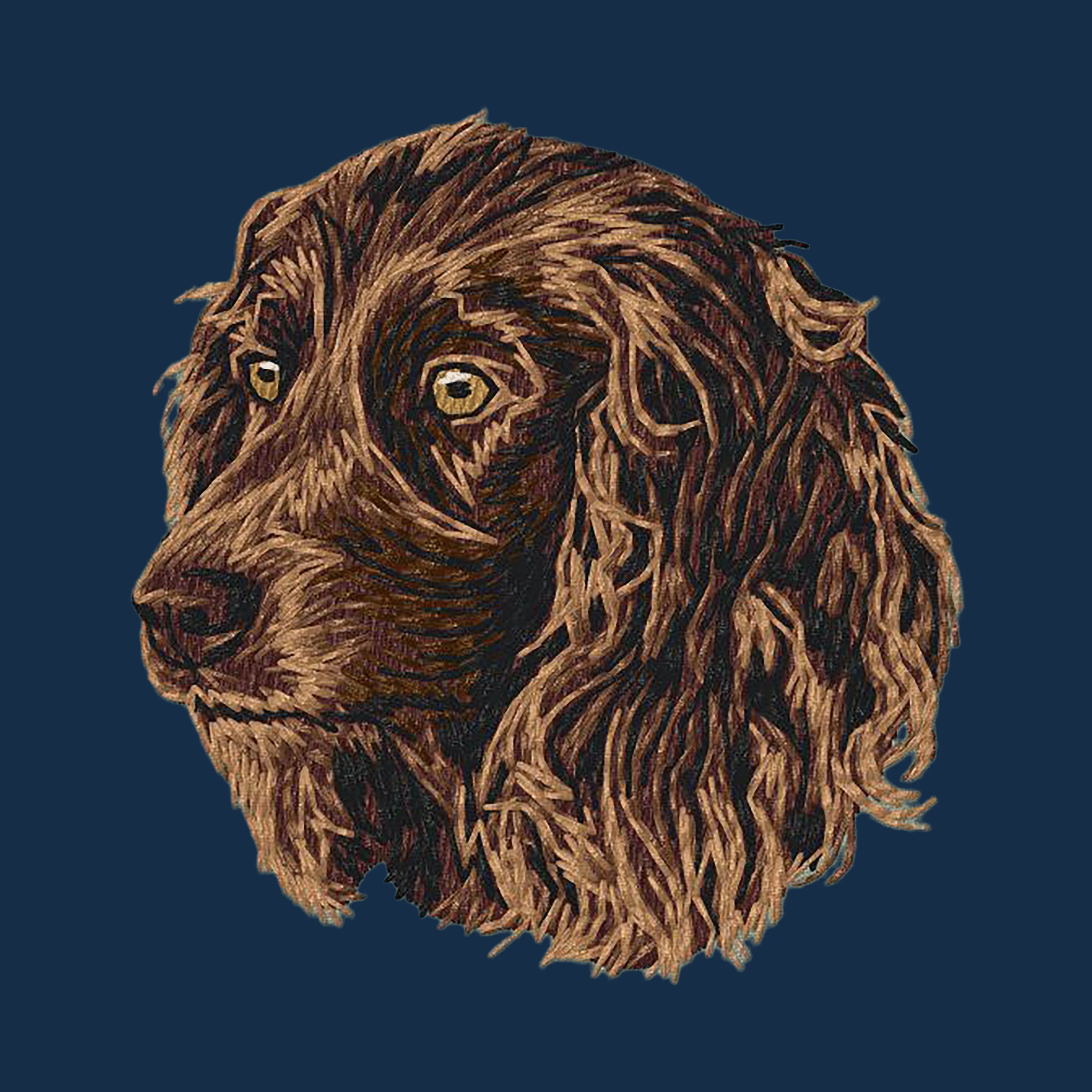 Boykin Spaniel Embroidered Men's Denim Shirt - Image 4