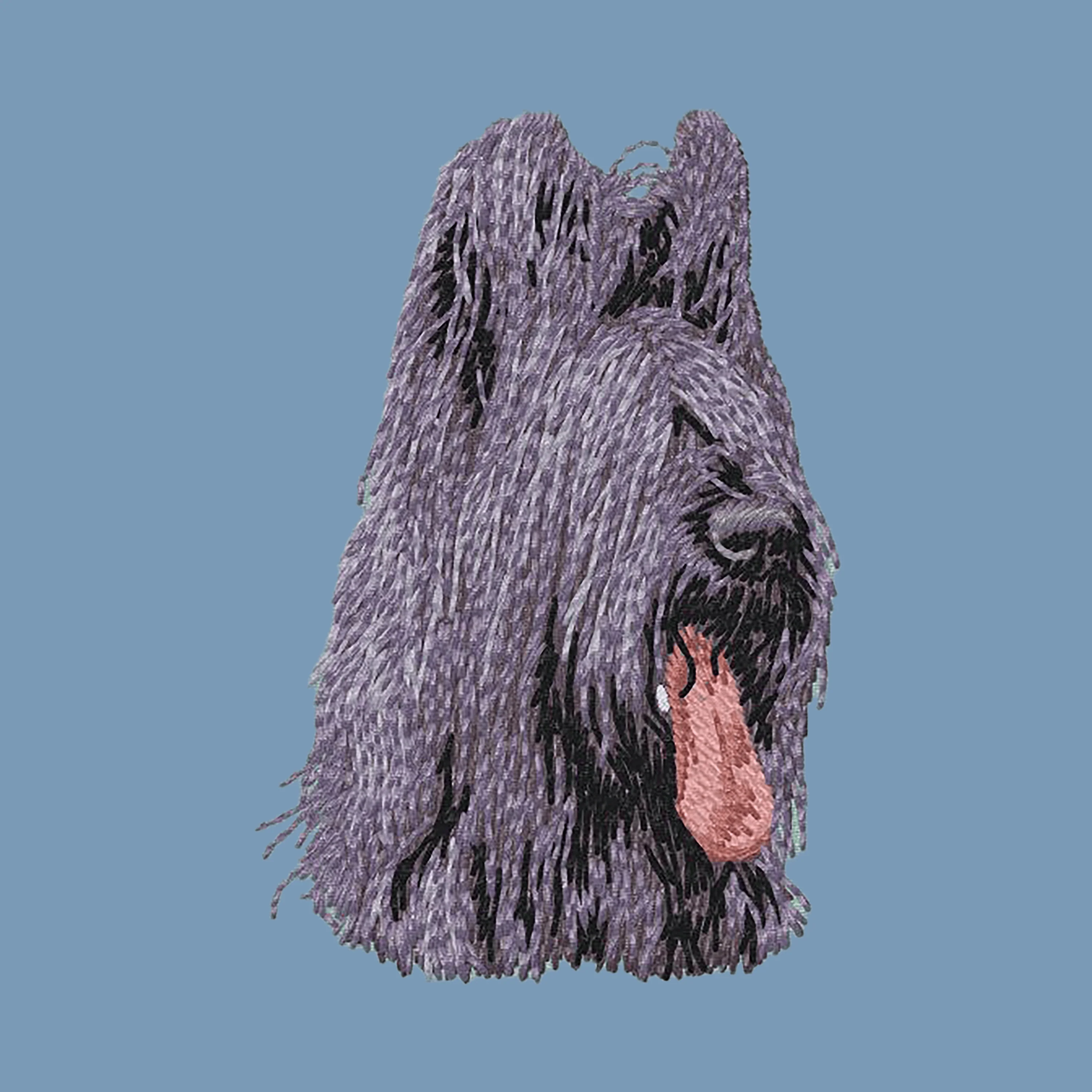 Briard Embroidered Men's Denim Shirt - Image 3