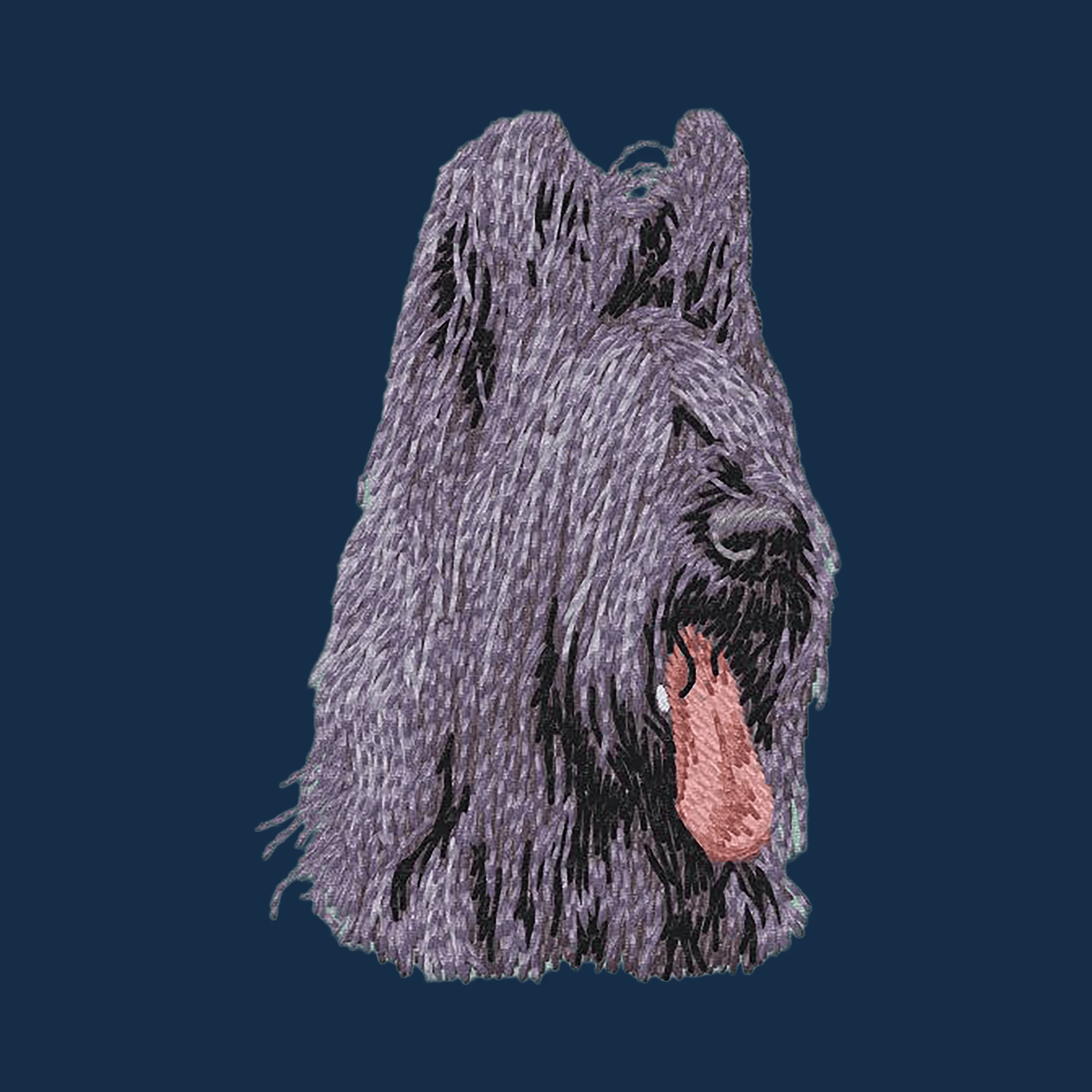 Briard Embroidered Men's Denim Shirt - Image 4