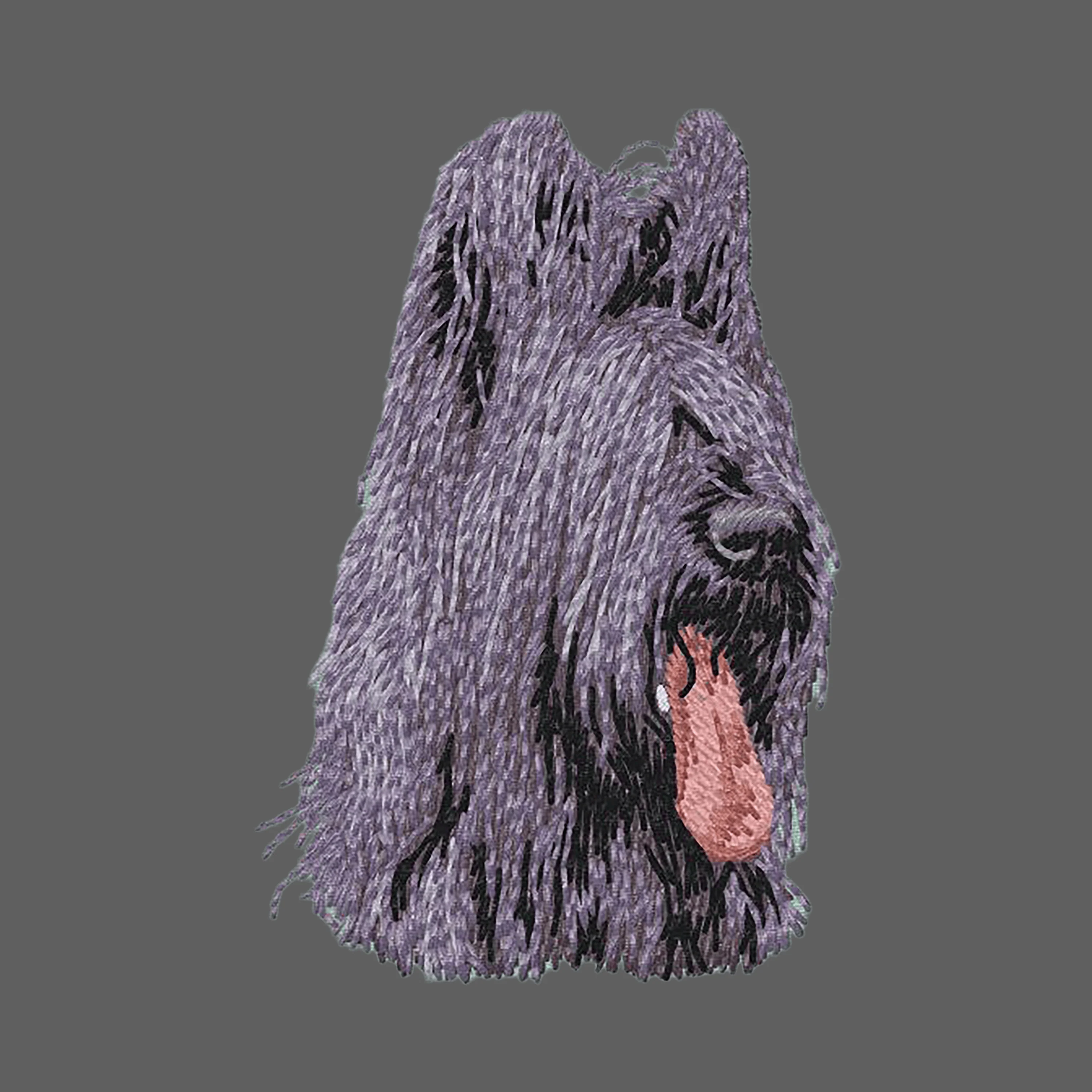Briard Embroidered Women's Fleece Jacket - Image 2
