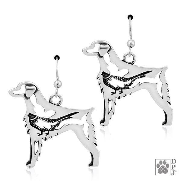 Brittany w/Pheasant, Body, Earring