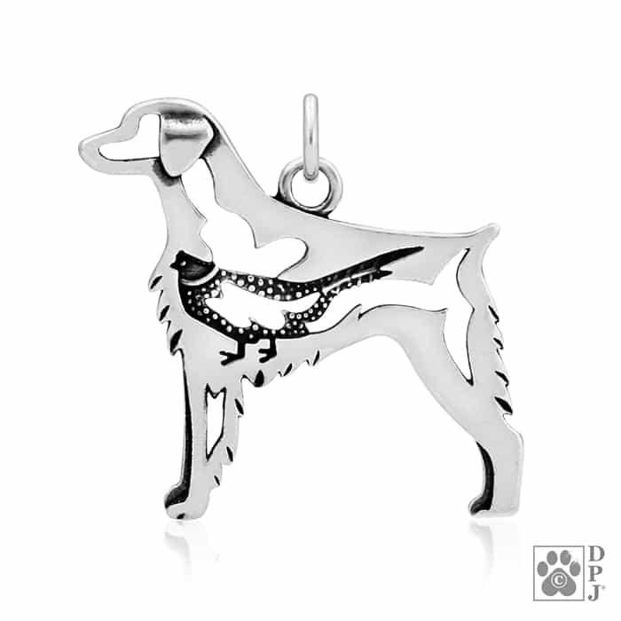 Brittany w/Pheasant, Body, Pendant