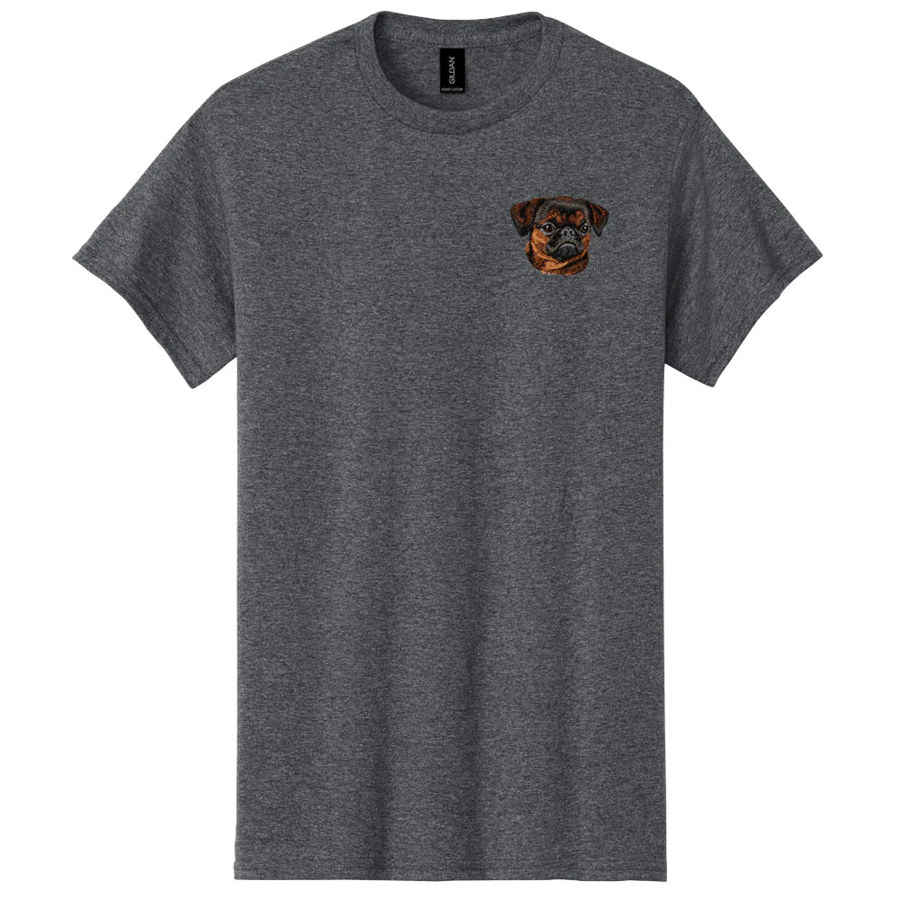 Brussels Griffon Embroidered Men's T-Shirt - Image 2