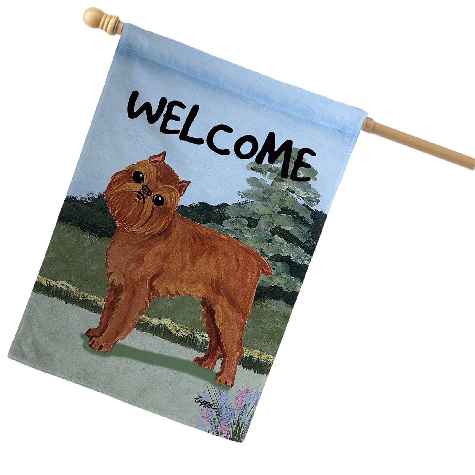 Brussels Griffon House Flag