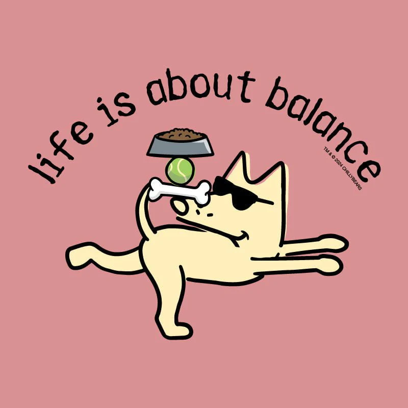 Life's About Balance - Ladies T-Shirt V-Neck - Image 2