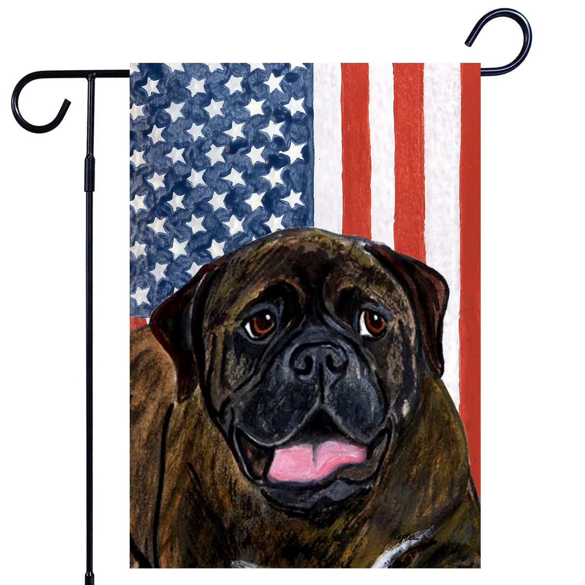 Bullmastiff Americana Garden Flag