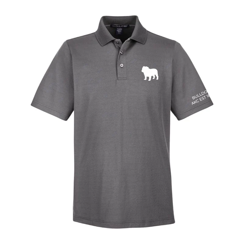 Bulldog Embroidered AKC Men's Polo - Image 4