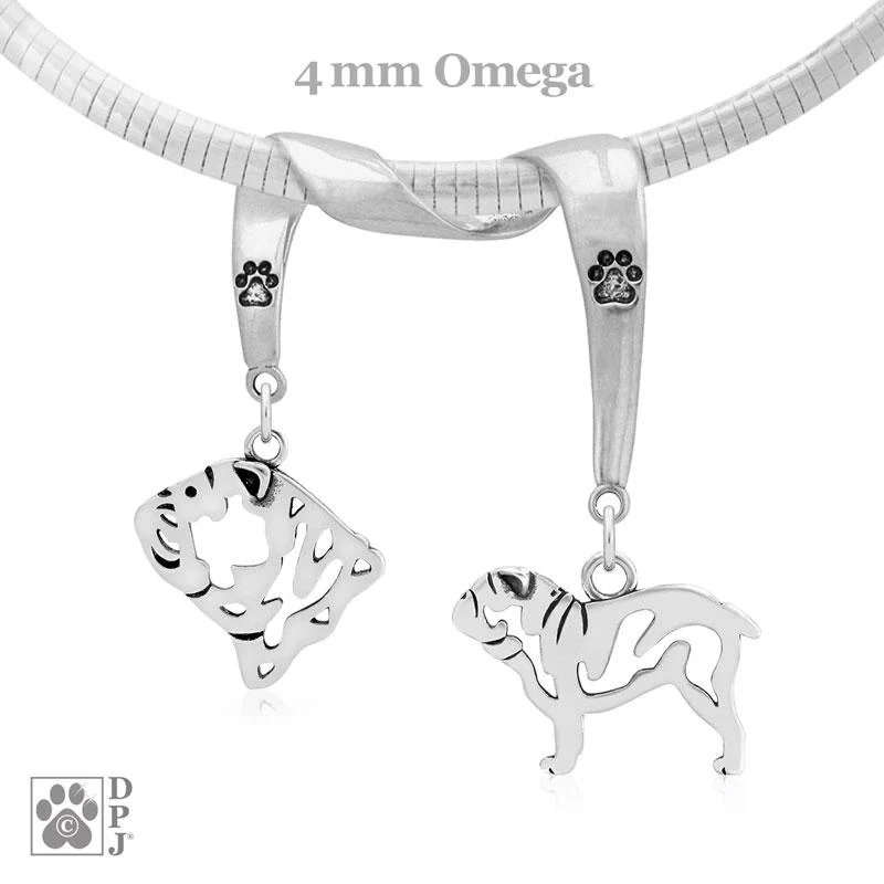 Bulldog, Charm Holder, Necklace - Image 2