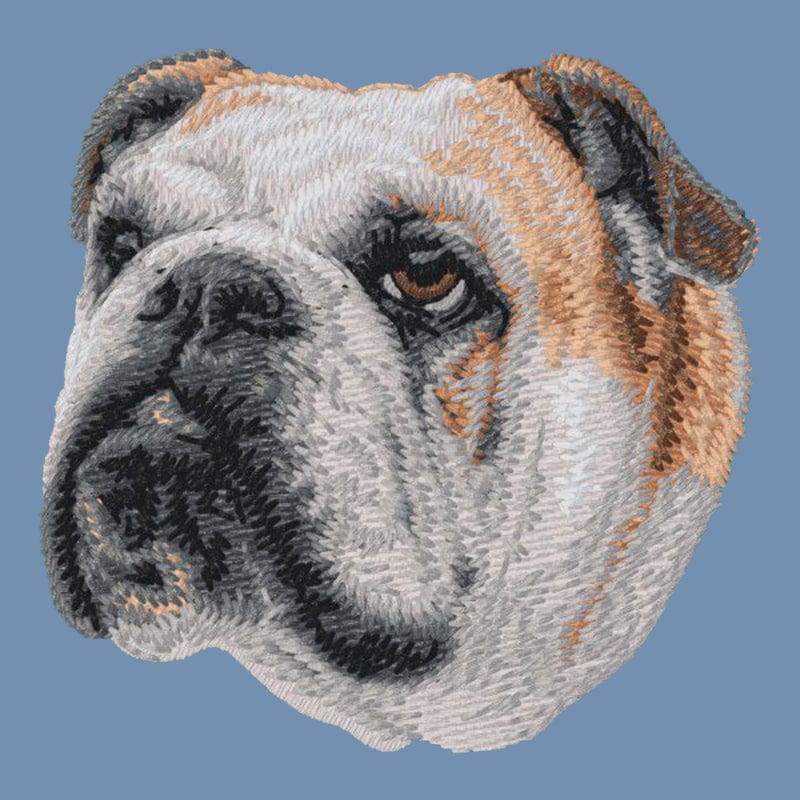 Bulldog Embroidered Men's Denim Shirt - Image 2