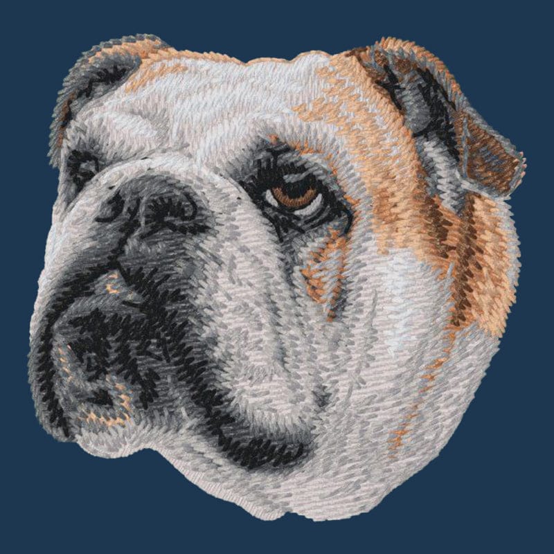 Bulldog Embroidered Men's Denim Shirt - Image 4