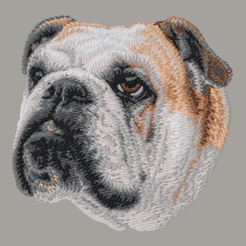 Bulldog Embroidered Sweatshirt Hoodie - Image 6