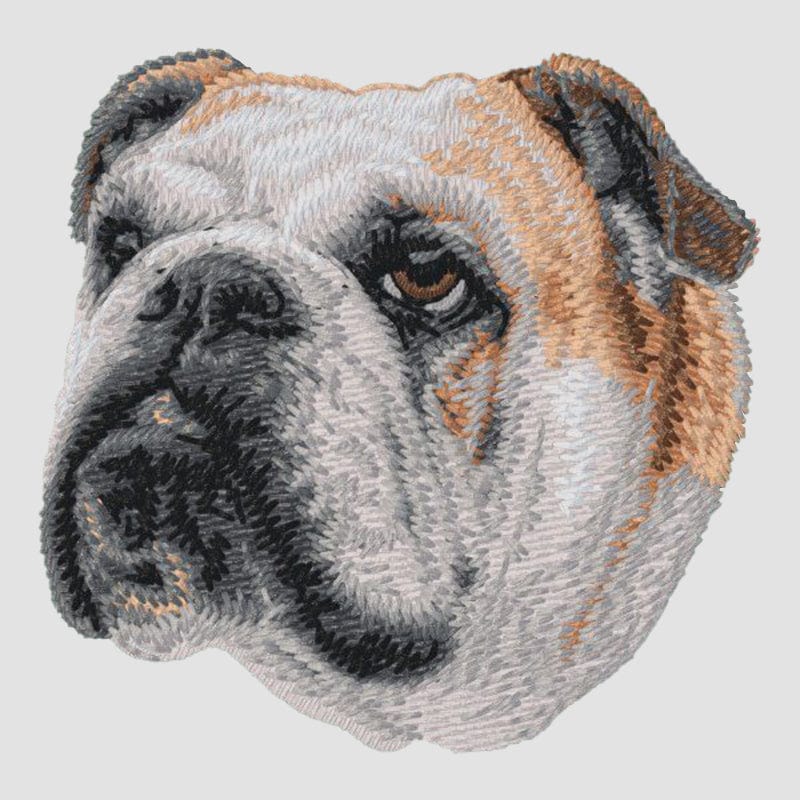 Bulldog Embroidered Sweatshirt Hoodie - Image 8