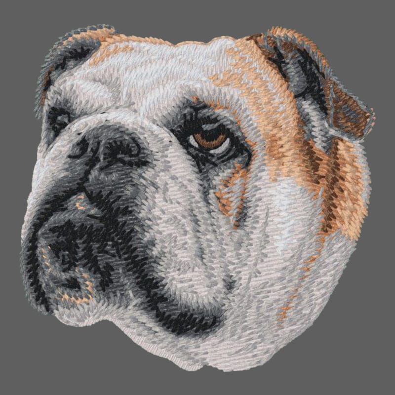 Bulldog Embroidered Women's Fleece Jacket - Image 2