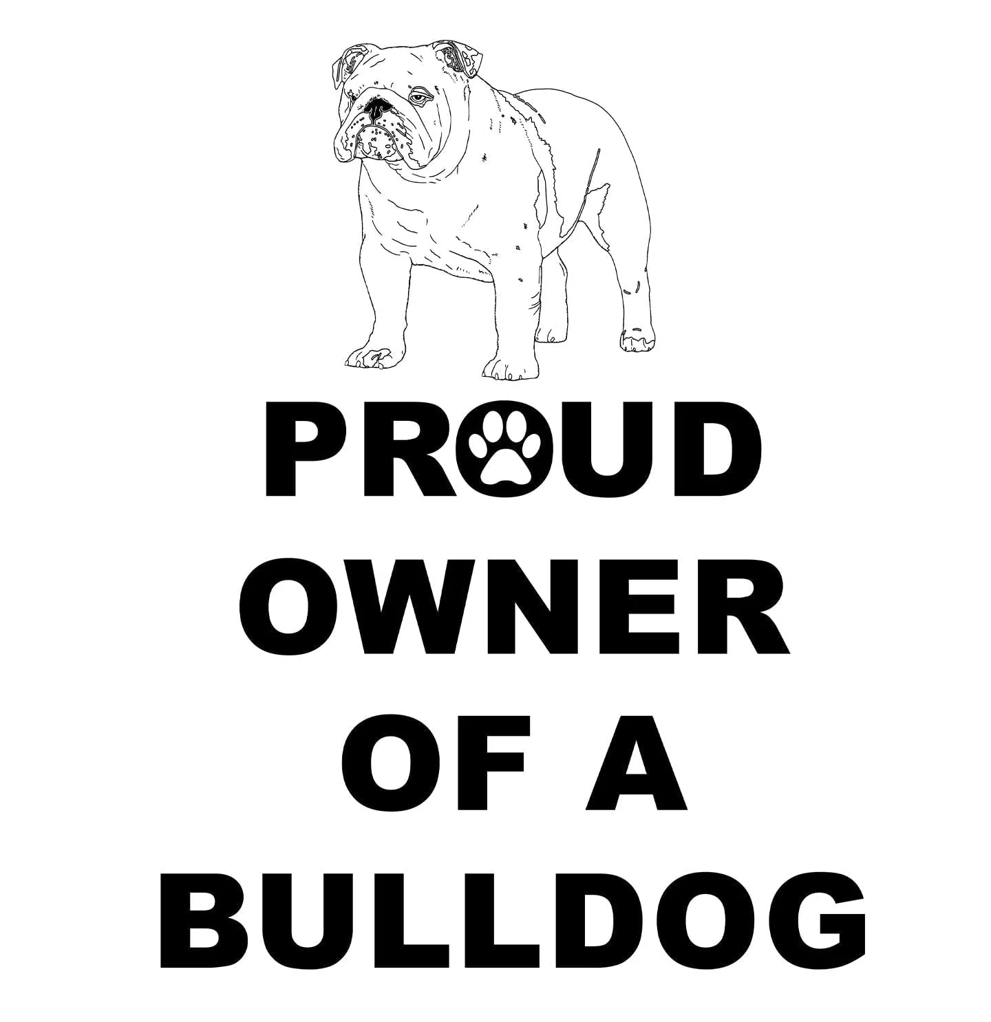 Bulldog Proud Owner - Women's V-Neck T-Shirt - Image 2