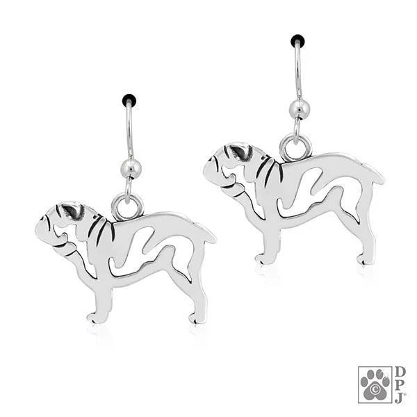 Bulldog, Body, Earrings