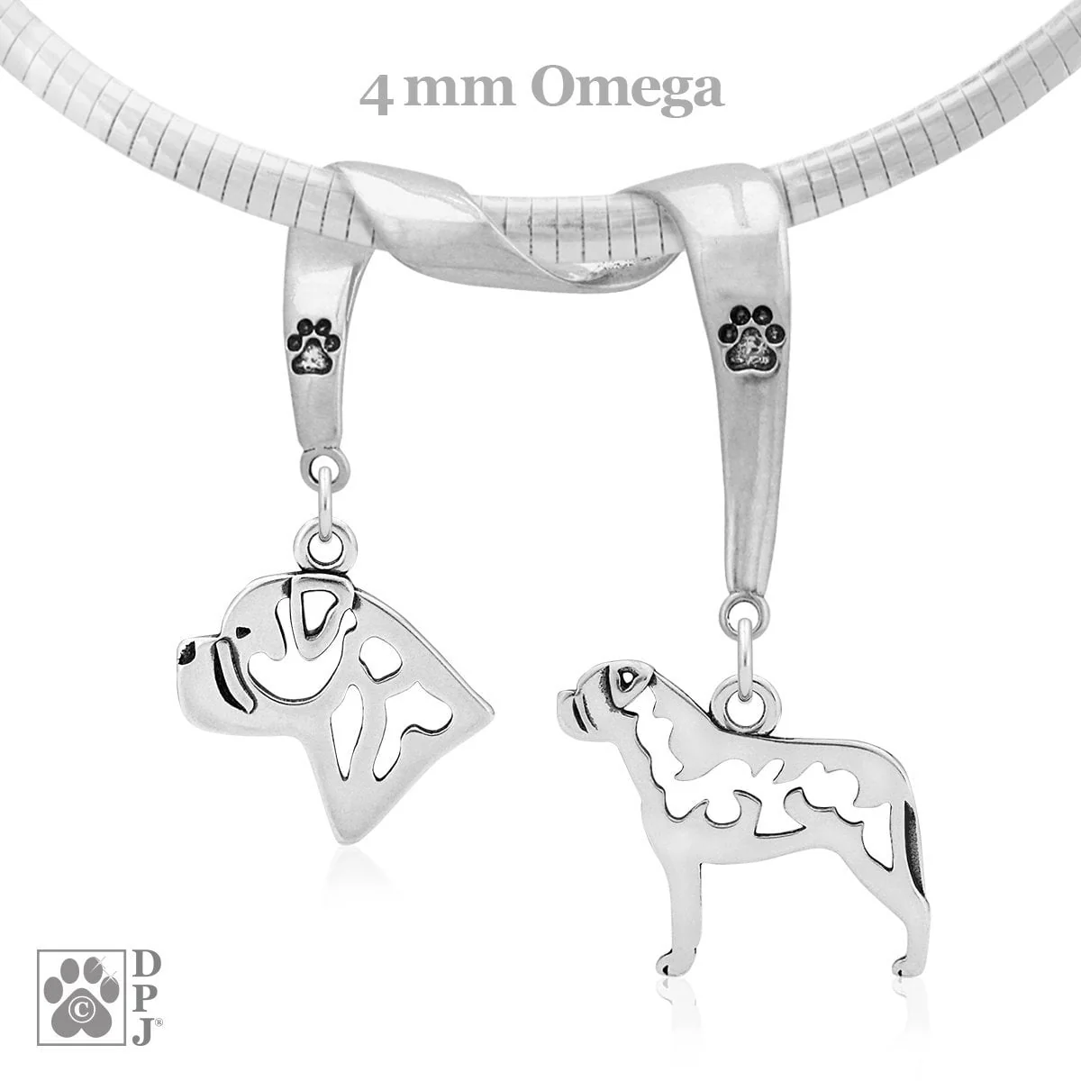 Bullmastiff, Charm Holder, Necklace - Image 2