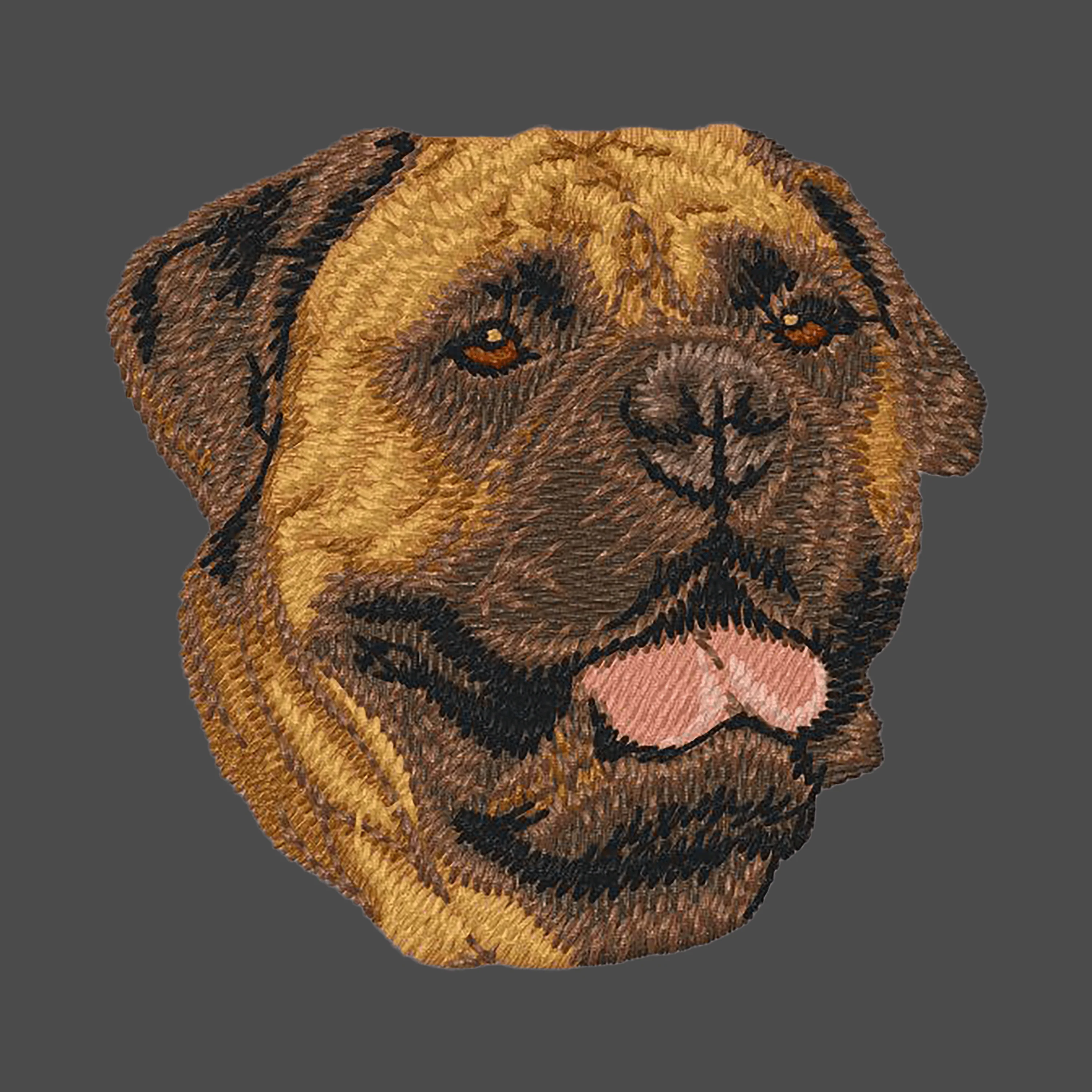 Bullmastiff Embroidered Men's Fleece Jacket - Image 2