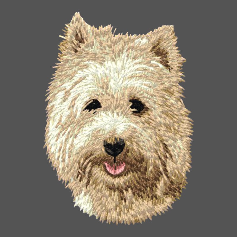 Cairn Terrier Embroidered Men's Fleece Jacket - Image 2