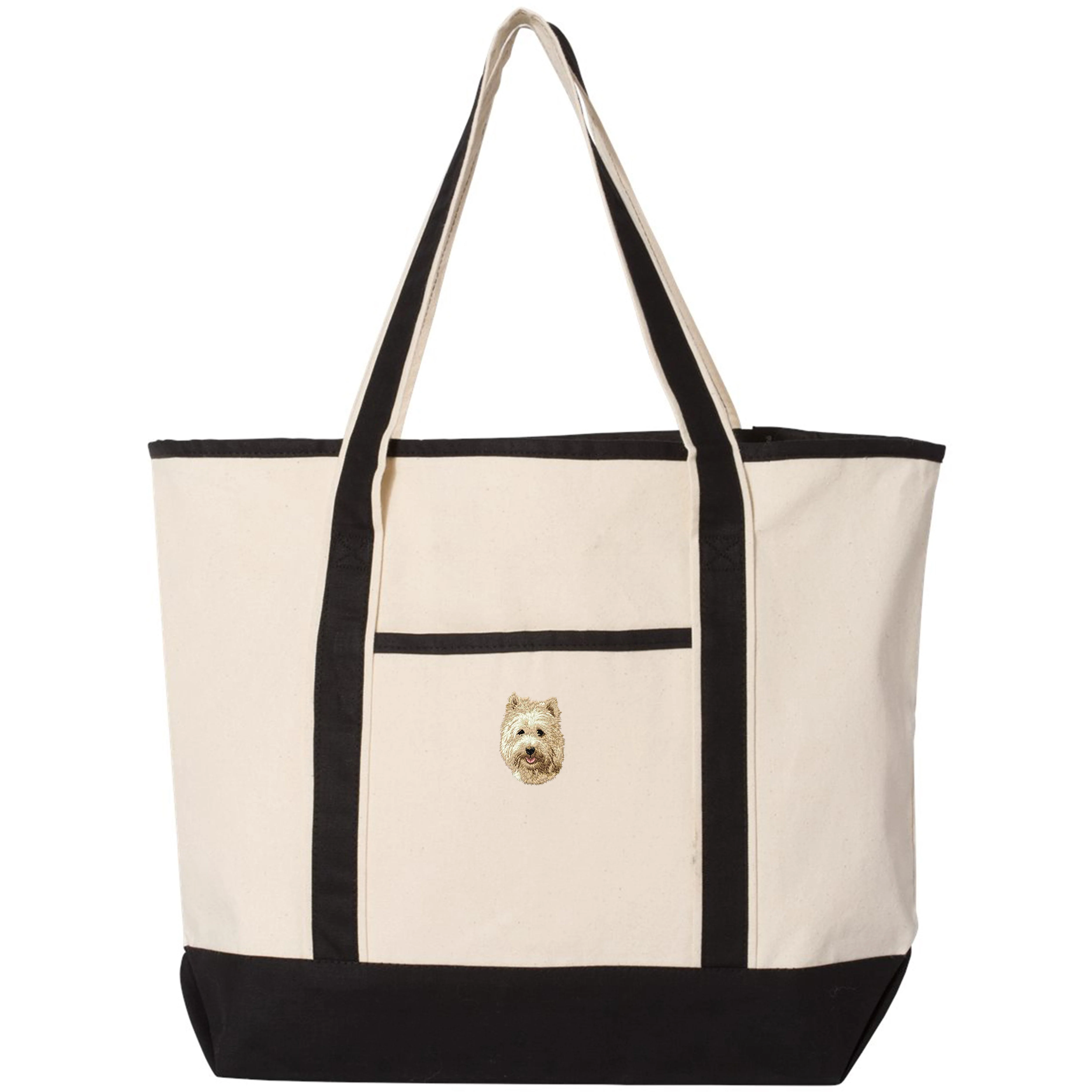 Cairn Terrier Embroidered Tote