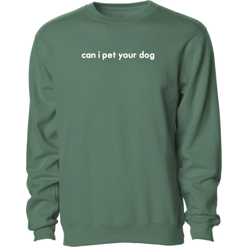Can I Pet Your Dog - Embroidered Crewneck Sweatshirt - Image 3