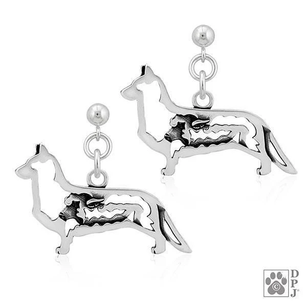 Cardigan Welsh Corgi w/Sheep, Body, Earring - Image 2