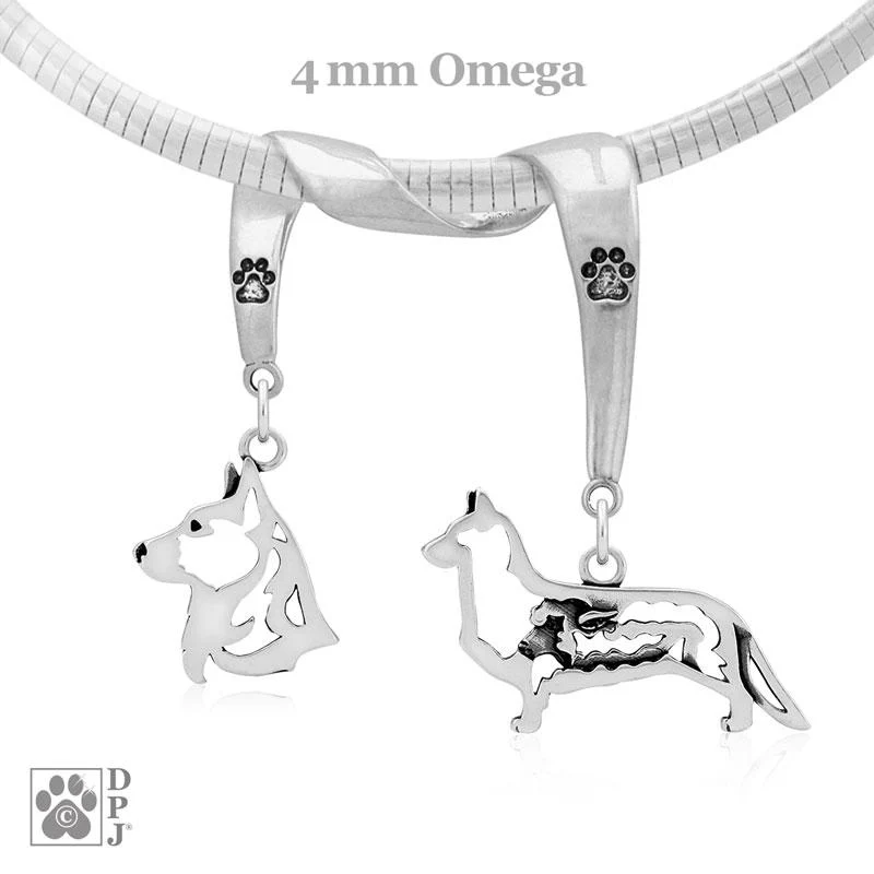 Cardigan Welsh Corgi, Charm Holder, Necklace - Image 2