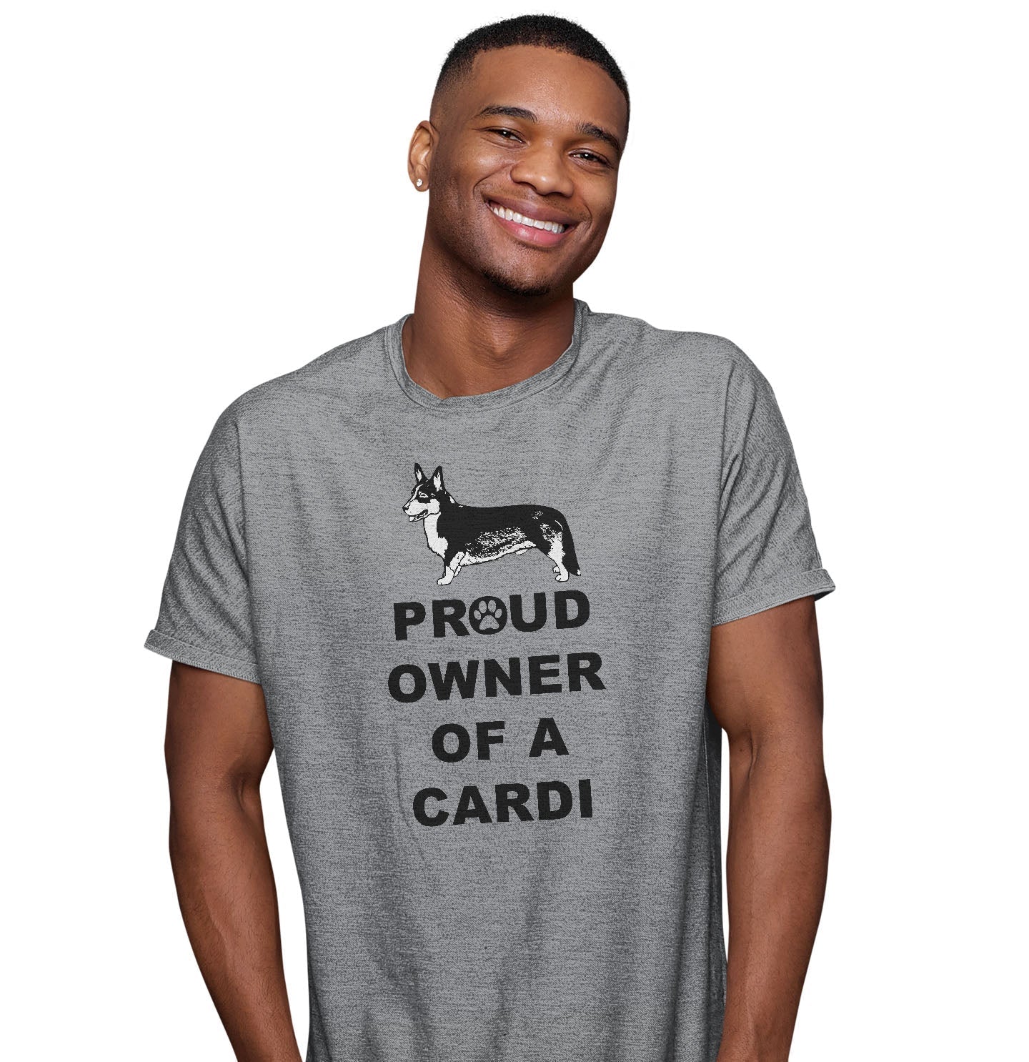 Cardigan Welsh Corgi Proud Owner - Adult Unisex T-Shirt - Image 3