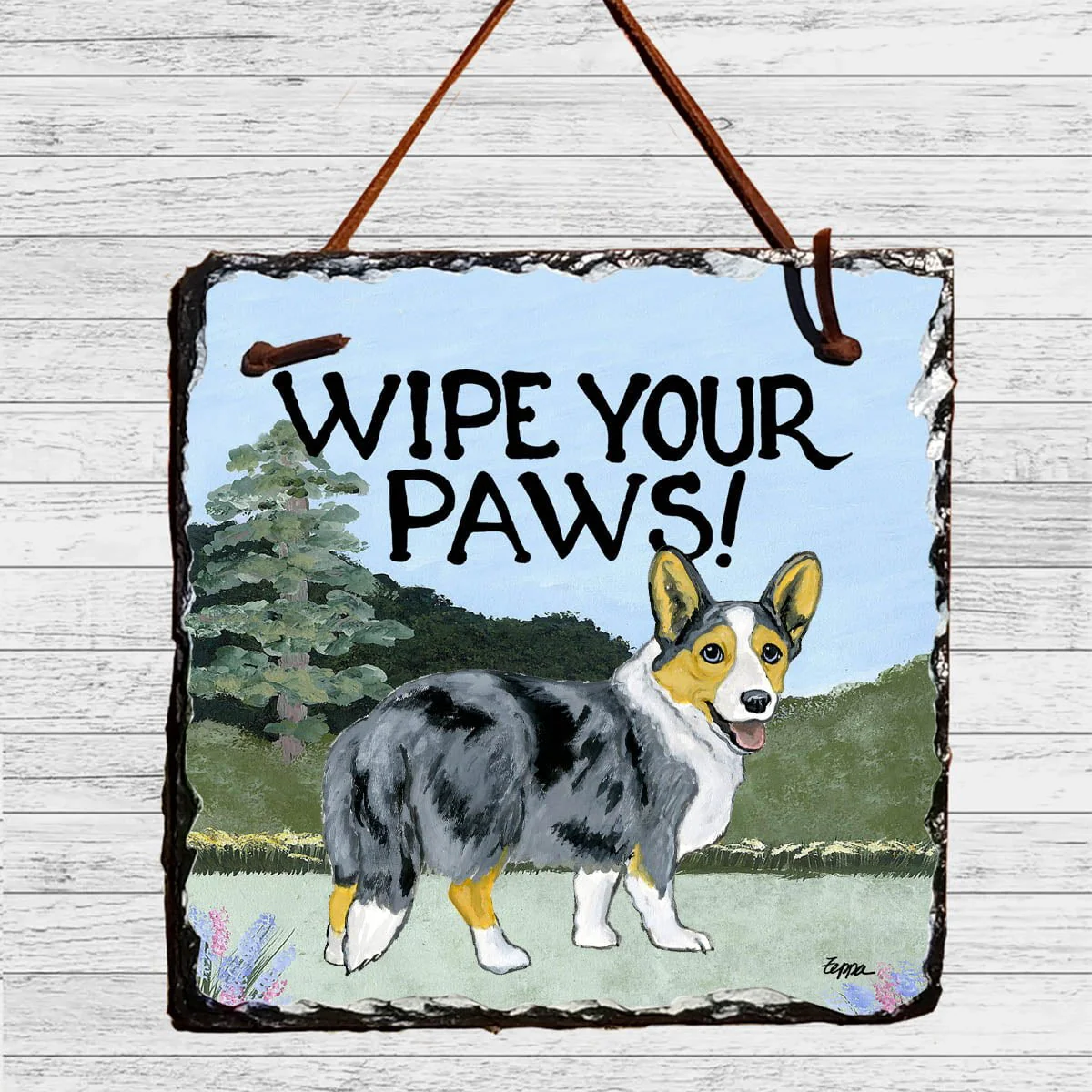 Cardigan Welsh Corgi Slate Sign - Image 3