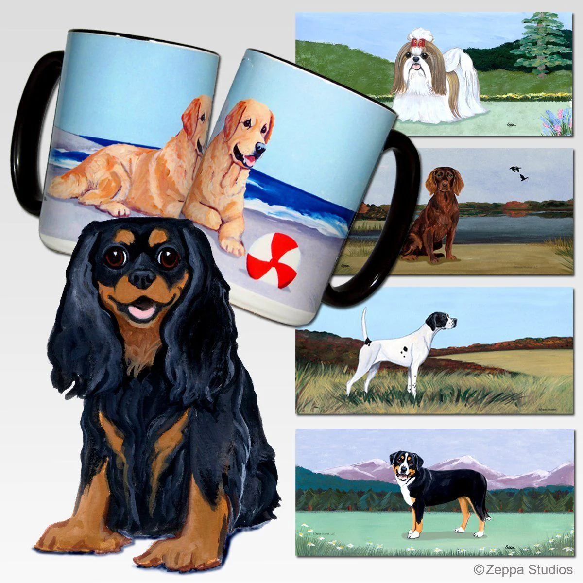 Cavalier King Charles Spaniel Scenic Mug - Image 2