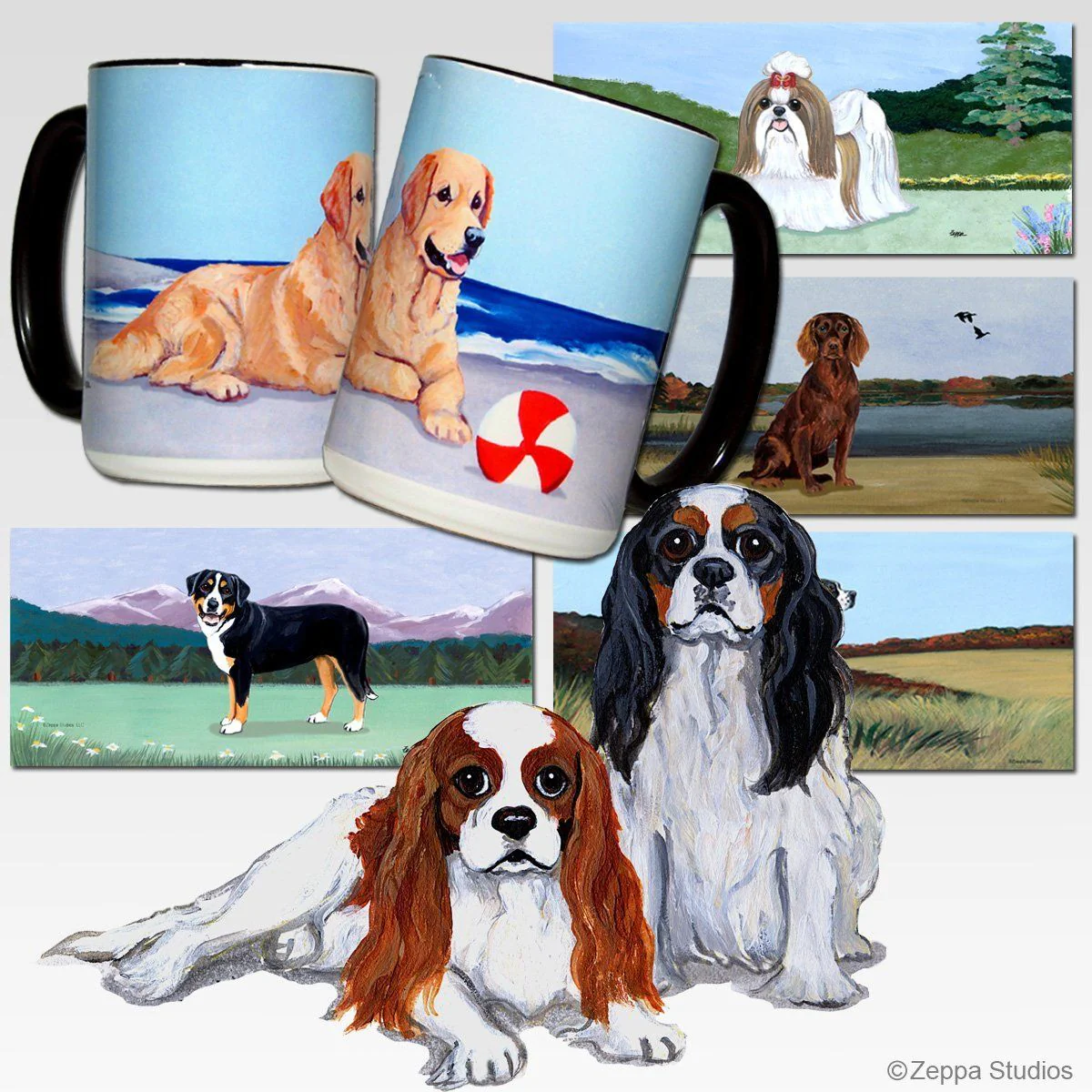 Cavalier King Charles Spaniel Scenic Mug - Image 3