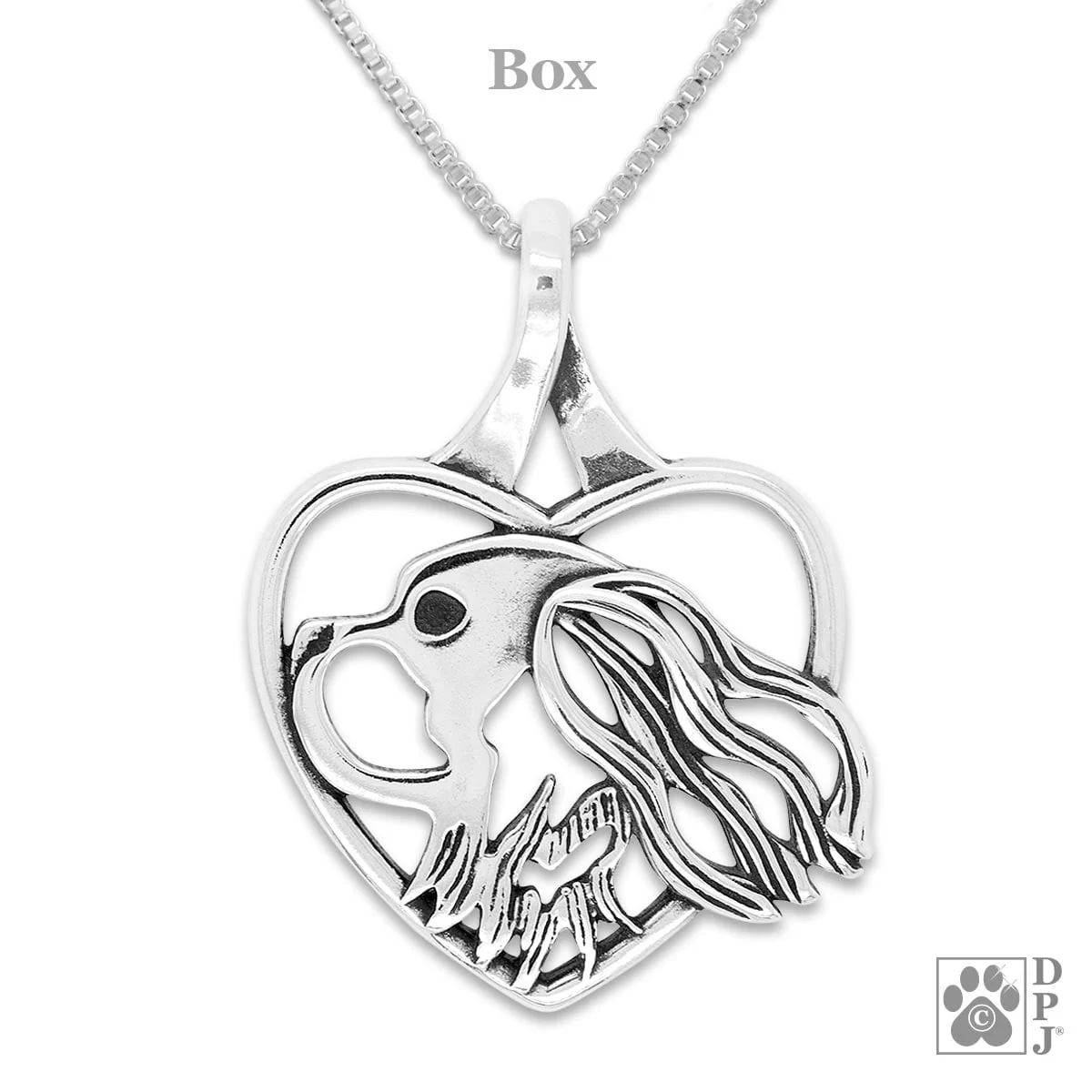 Cavalier King Charles in Heart Necklace - Image 2