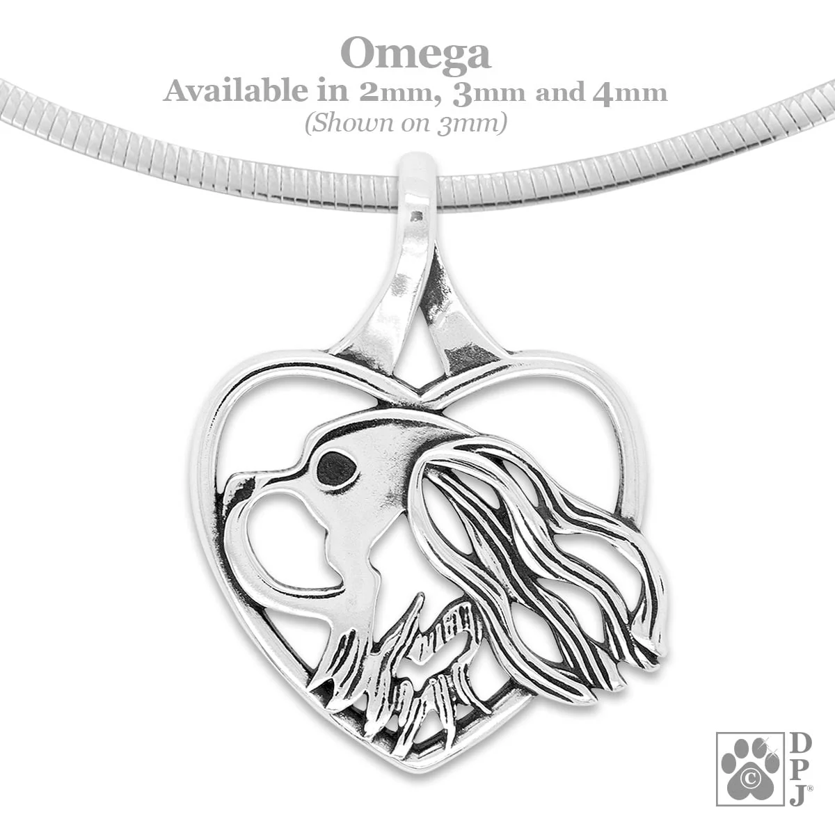 Cavalier King Charles in Heart Necklace - Image 3