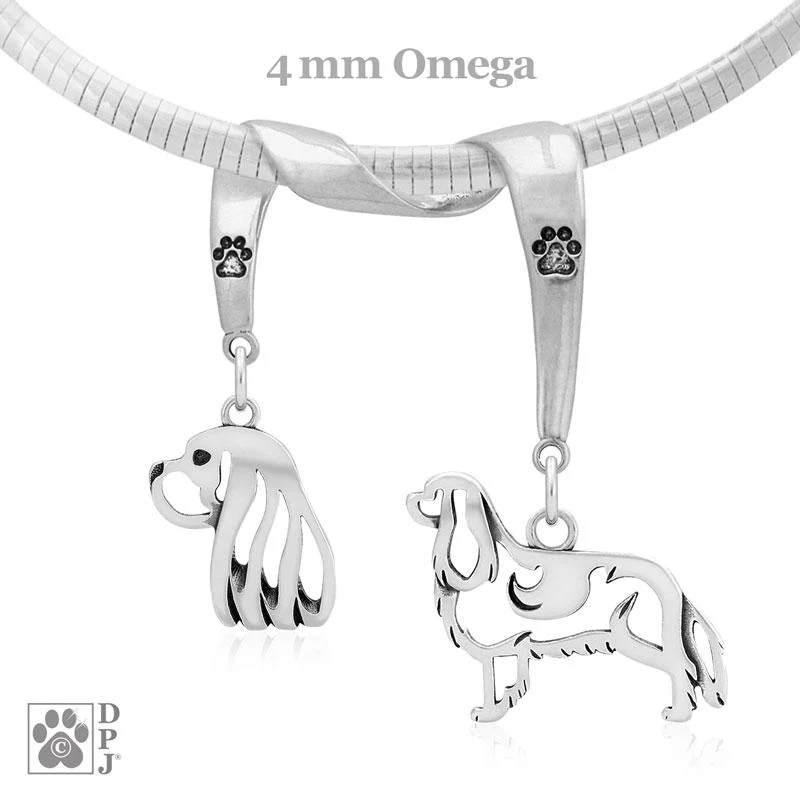 Cavalier King Charles Spaniel, Charm Holder, Necklace - Image 2
