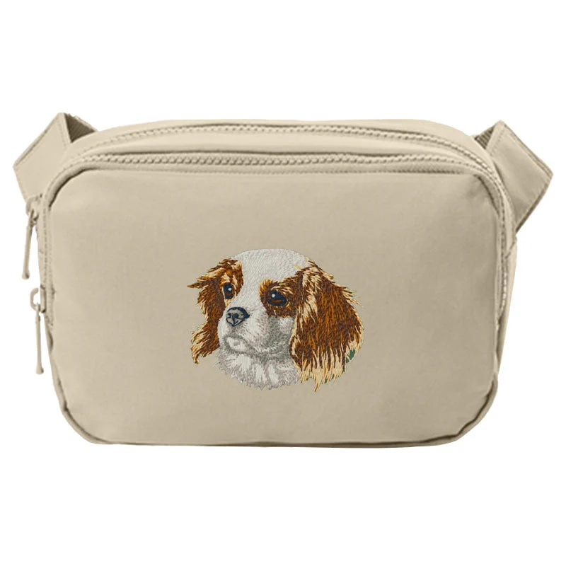 Cavalier King Charles Spaniel Embroidered Crossbody Bag - Image 7