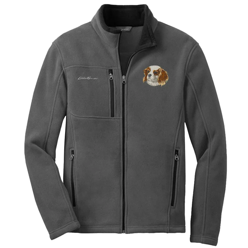 Cavalier King Charles Spaniel Embroidered Men's Fleece Jacket - Image 5