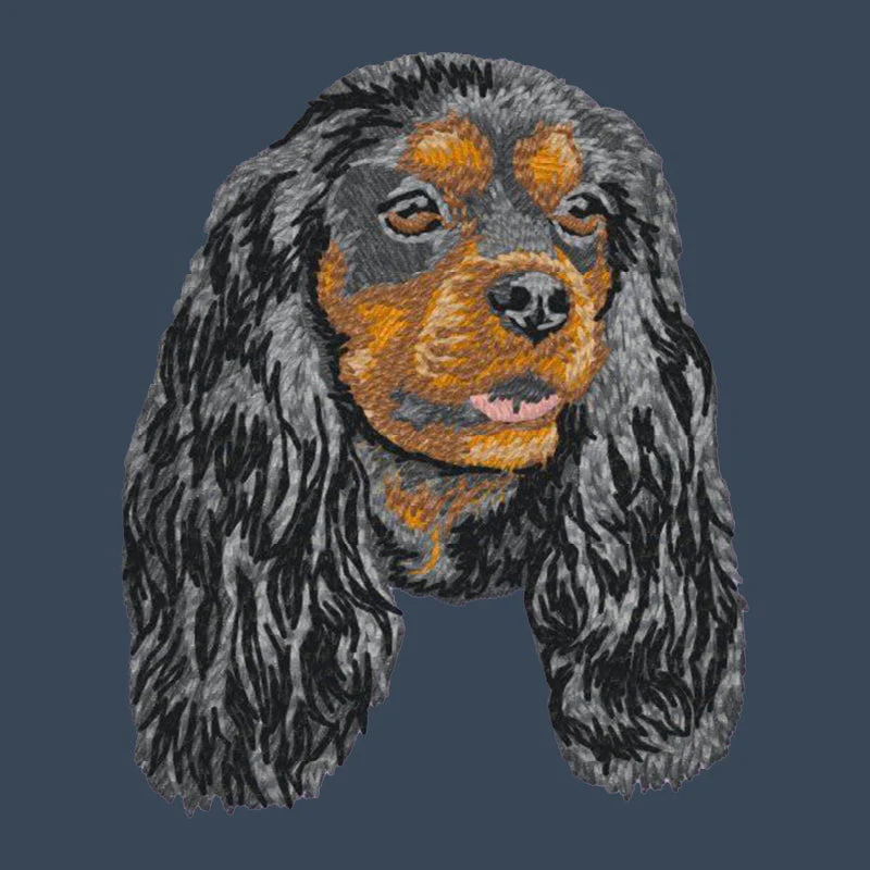 Cavalier King Charles Spaniel Embroidered Women's Denim Shirt - Image 4