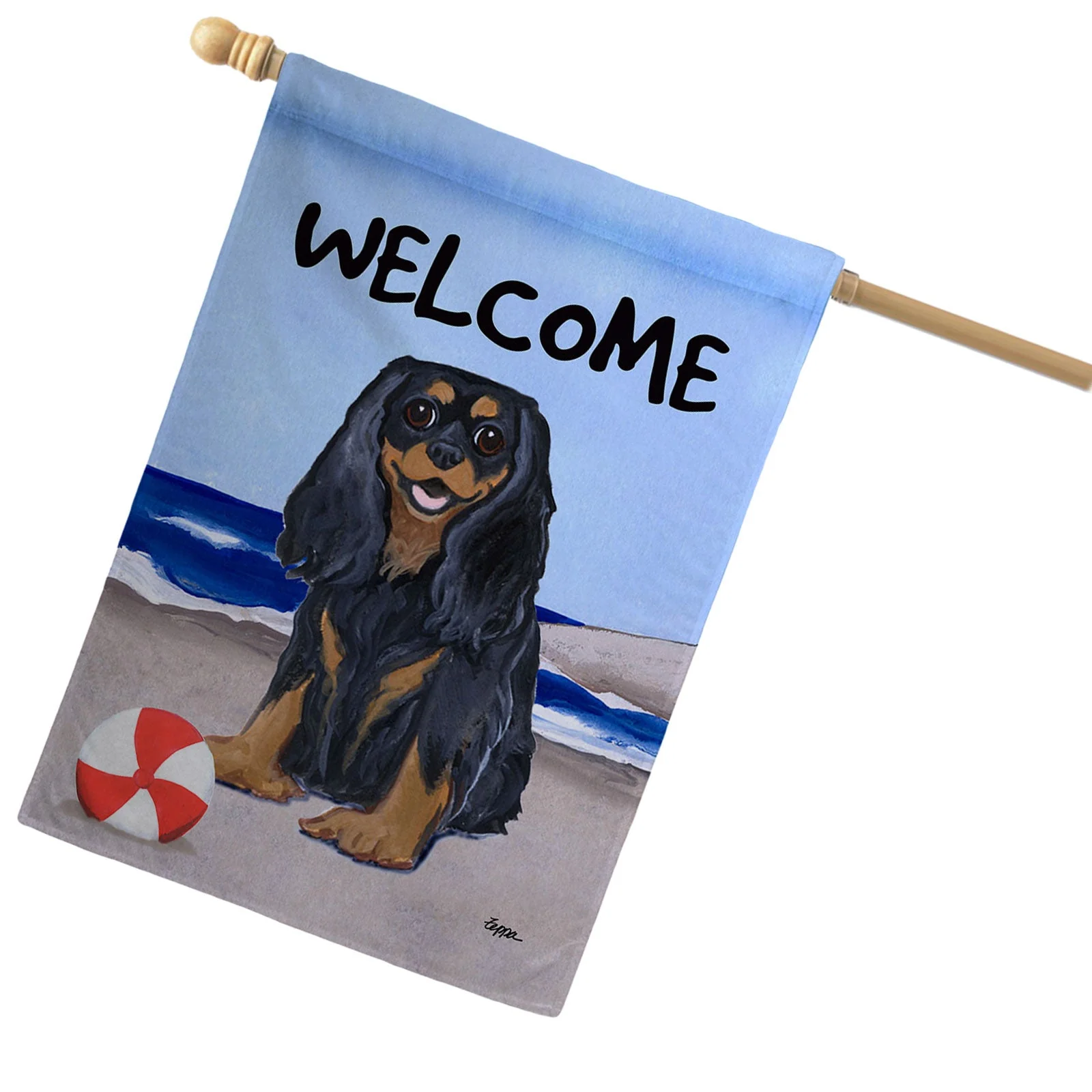 Cavalier King Charles Spaniel House Flag - Image 2