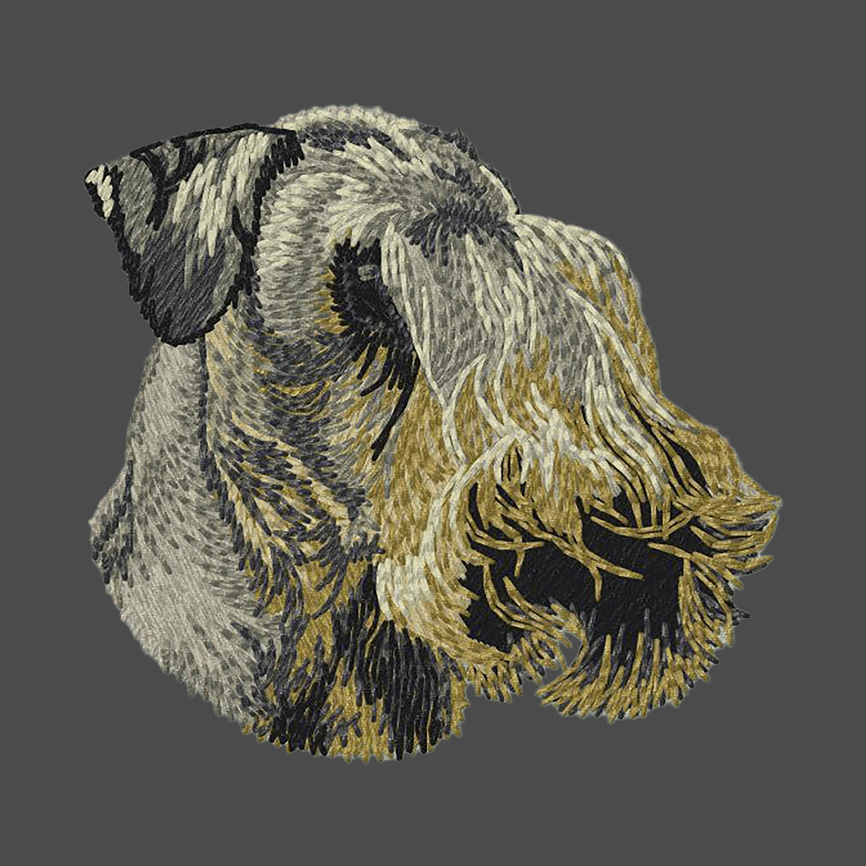 Cesky Terrier Embroidered Men's Fleece Jacket - Image 2