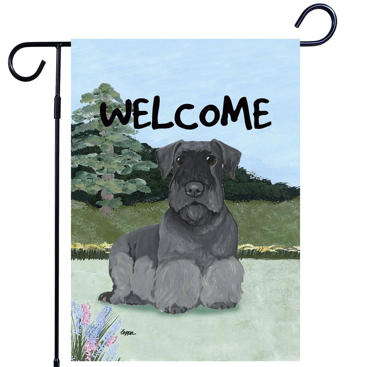 Cesky Terrier Garden Flag