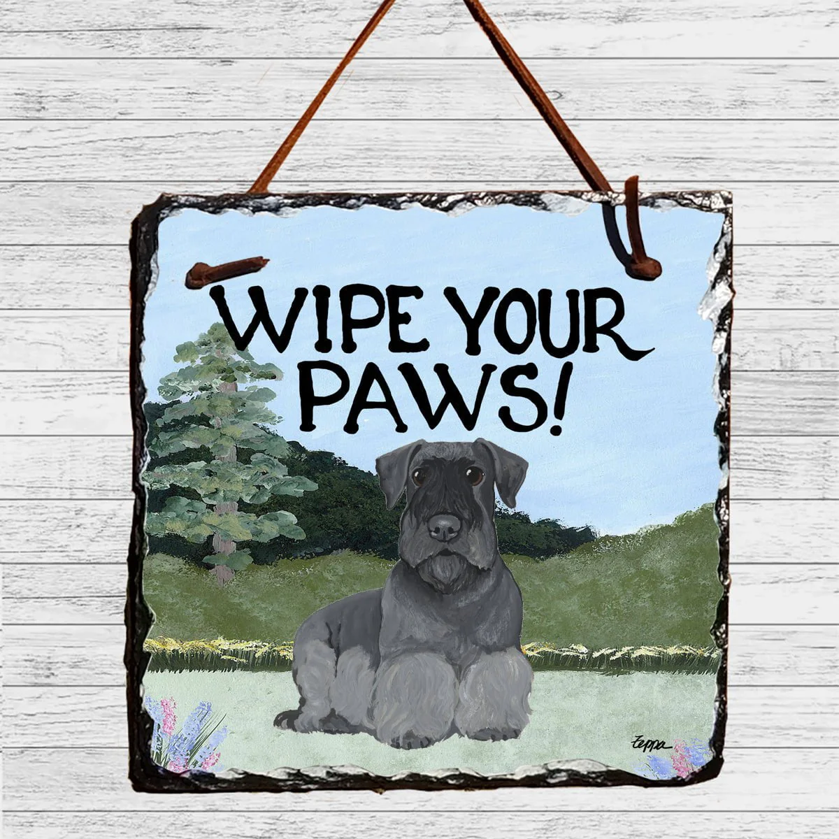 Cesky Terrier Slate Sign
