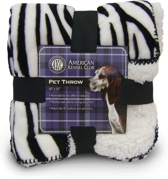 American Kennel Club AKC Animal Print Fleece Dog Blanket - Image 3