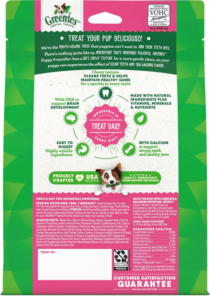 Greenies Teenie Puppy Dental Dog Treats - Image 2