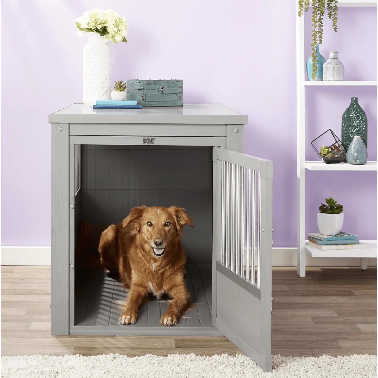 New Age Pet ecoFLEX Single Door Furniture Style Dog Crate & End Table - Image 4
