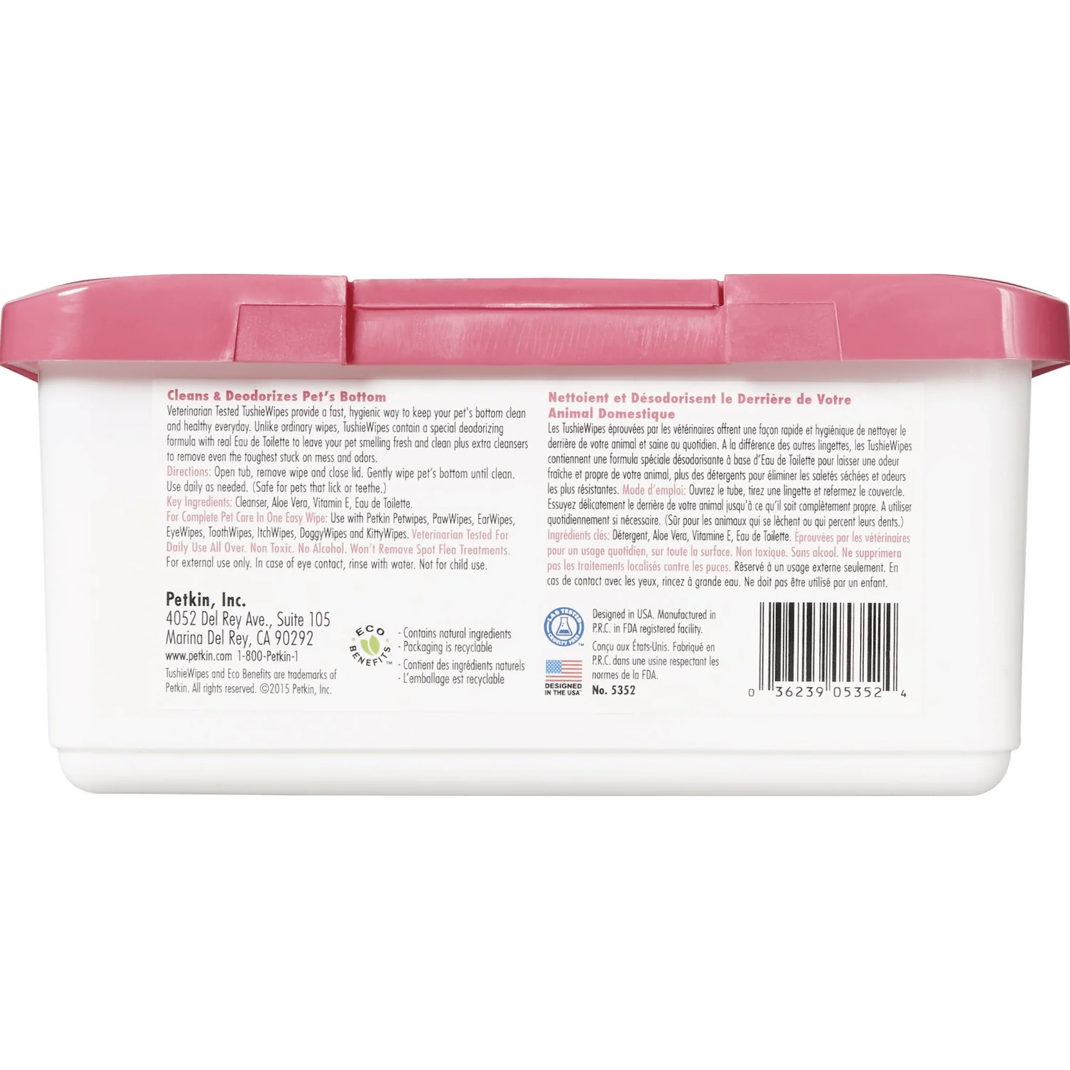 Petkin Dog & Cat Tushie Wipes, 100 count - Image 2